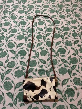 Cow Print Brown and Cream Crossbody Bag - Women Bags